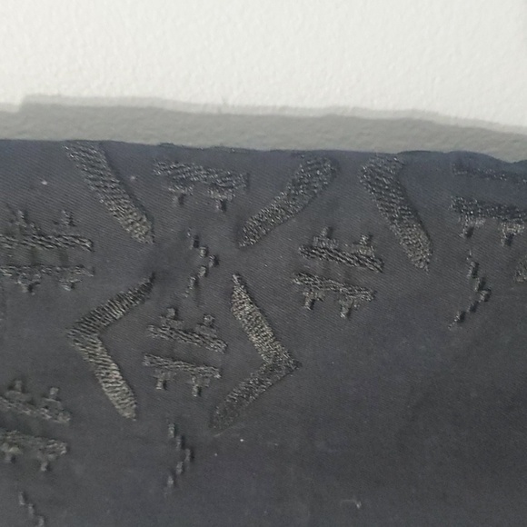 H&M pants womens size 8 black embroidered front flexible pliable comfy H&M - Picture 4 of 13